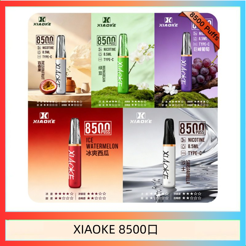 XIAOKE8500口 梟客XIAOKE一次性電子菸拋棄式8500口